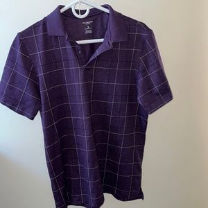 Van Heusen Purple Plaid Short Leaved Shirt ✨✨✨